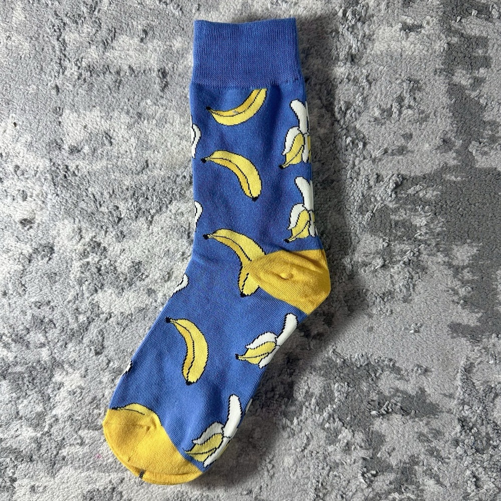 BANANA PEEL UNISEX  Fun Novelty Sock NEW